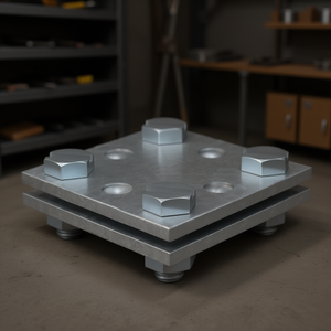 DIN EN 62561-1 Hot-Dip Galvanized Steel Cross Connector Flat/Flat 30 mm Pack Size 25-for Cabinet Organizers - Product Image 3