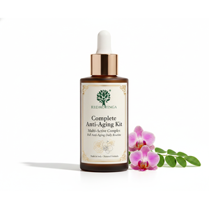 Kit Completo de Rutina Antienvejecimiento (5 Productos) Fórmula Natural RedMoringa de Italia Cuidado Diario OEM Marca Privada para Suero de Piel Masculino - Product Image 1