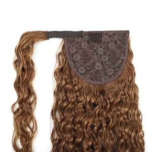 ผมหางม้าแบบดึงเชือกจากบราซิล ผมหยิกฟูเป็นลอนคลื่นน้ำ สีบลอนด์สกปรก # 12 - Product Image 3