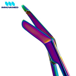 Ciseaux à pansements manuels multicolores arc-en-ciel de 3,5 cm, renouvelables, certifiés ISO13485, chirurgicaux hospitaliers INNOVAMED - Product Image 6