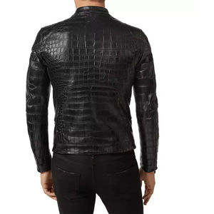 2025 vente en gros hommes noir Rock Punk clouté Biker veste en cuir - Product Image 3