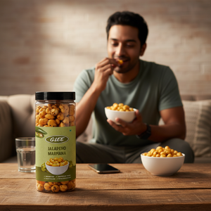 Glee Impex Makhana (Noix de Renard) Grillée au Jalapeño Épicé, Premium, Sans Gluten, Riche en Protéines, Pot en Plastique 80g - Product Image 2