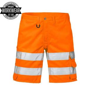 Ropa de trabajo de alta visibilidad para hombre, pantalones cortos Cargo, estilo personalizado, multibolsillos, poliéster de alta visibilidad, venta al por mayor, pantalones cortos personalizados de alta visibilidad - Product Image 2