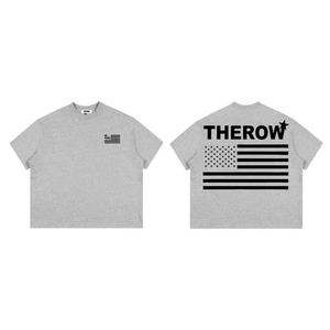 เสื้อยืดแขนสั้นผ้าคอตตอน100% ทรงสลิมฟิตสำหรับผู้ชายเสื้อ250GSM โลโก้ด้านหน้าพิมพ์ลายสัตว์แบบทางการแห้งเร็วระบายอากาศ - Product Image 6