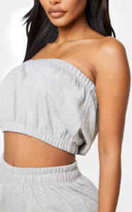 Women's Distressed Acid Wash Sweatsuit French Terry <b>Patch</b> Applique Embroidered Cropped Shirt Shorts Short Manufacturer's - Product Image 3