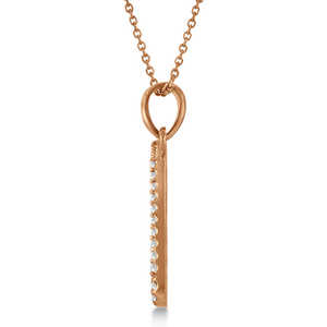 สร้อยคอเพชรทองคำโรสโกลด์ 14k พร้อมจี้รูปโน้ตดนตรี 16 ตัว น้ำหนัก 0.20 กะรัต ดีไซน์หรูหราและมีสไตล์ - Product Image 3