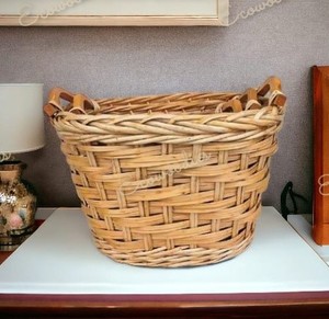 Top Quality Handmade Storage Basket Wicker Rattan Kitchen Storage Multi-Utility Basket Fruit Basket Best Gift with Handles - Product Image 5