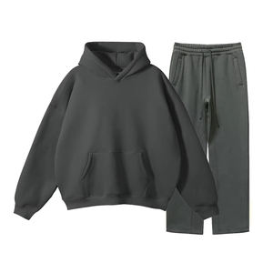 Vêtements pour hommes Survêtements Ensembles de sweat à capuche unisexe Joggers Logo personnalisé Survêtement Vente en gros Ensemble de pantalon de survêtement et de sweat à capuche personnalisé - Product Image 3