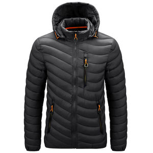 Chaqueta de Lona Acolchada para Hombre, Diseño de Primera Calidad, con Capucha, Reversible, Impermeable, Cortavientos, para Invierno - Product Image 3