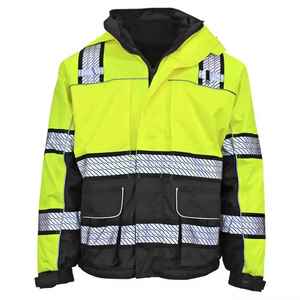 Invierno impermeable trabajador ropa de seguridad abrigo mecánico hombres Hi Vis construcción personalizada ropa de trabajo reflectante seguridad trabajo chaqueta - Product Image 1
