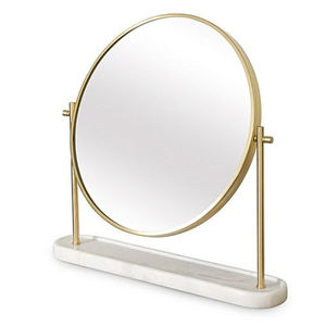 Espejo de Maquillaje Decorativo, Espejo de Mano al Precio Más Bajo, Espejo de Mano de Latón Metálico de Calidad Exclusiva, Diseño Lujoso para Mesa - Product Image 6