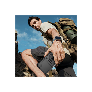 Étui magnétique bleu en silicone Vega pour Honor 400, anti-traces de doigts, coque de téléphone 5G avec protection coulissante de l'appareil photo - Product Image 4