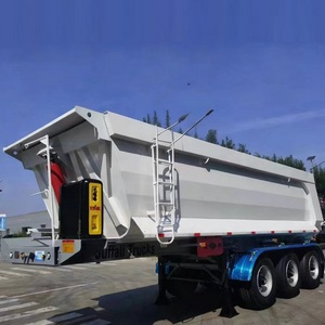 Remolque Volquete Trasero de 3 Ejes y 42 Cbm, Remolque Volquete en Forma de U para Camión, en Venta - Product Image 4