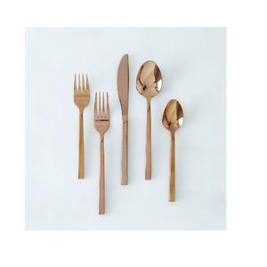 Ensemble de couverts en acier inoxydable au Design brillant, avec finition argentée, Look moderne, décoration de Table, ensemble de couverts - Product Image 3