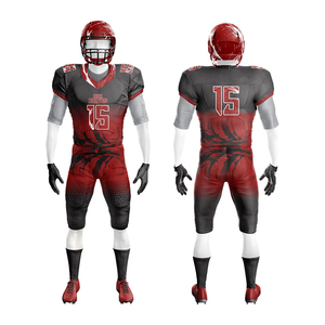 Camiseta de fútbol americano de alta calidad, conjunto de uniforme de equipo personalizado, logotipo bordado de tela de poliéster, proveedor mayorista - Product Image 6