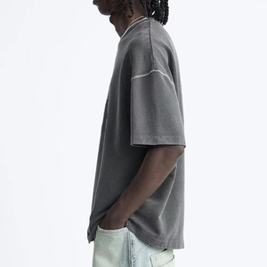 Camiseta de manga corta de alta calidad para hombre, camiseta transpirable al por mayor, camiseta con logotipo personalizado de talla de Color personalizado para hombre - Product Image 6