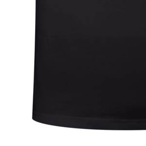 T-shirt à manches courtes en pur coton à col rond épais, ample, couleur unie, blanc, bas pour hommes et femmes, couleur unie - Product Image 2