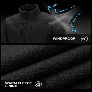 Chaqueta Softshell de Estilo Vintage para Hombre, para Invierno, Tela Vaquera Lavada, Ropa de Senderismo para Clima Frío - Product Image 6