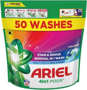 Cápsulas de detergente líquido Ariel Color Todo en 1, 50 lavados - Product Image 5