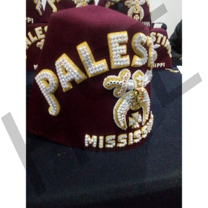 MAÇON REGALIA PERSONNALISER SHRINER FEZ [PALESTINE] - Product Image 3