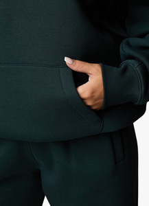 Sweat à capuche en polaire de coton et polyester imprimé sur mesure pour femmes et unisexe, coupe-vent, respirant, fabriqué au Pakistan - Product Image 5