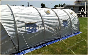 Tienda impermeable central AHA, retardante de fuego, carpas de lona de polialgodón resistentes a los rayos UV, ligeras y móviles con marca personalizada - Product Image 6