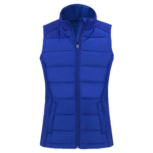 Gilet matelassé personnalisé pour femmes, sans manches, vêtements d'extérieur d'hiver avec panneau softshell, tenues d'automne matelassées, veste de mode printemps, OEM - Product Image 4