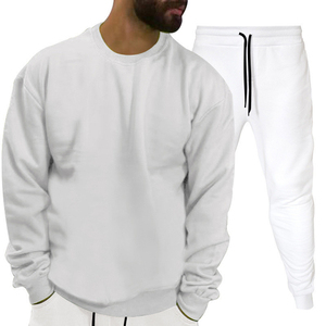 Tissu solide de haute qualité à la mode avec impression de logo personnalisé vêtements de sport pour hommes survêtement - Product Image 6