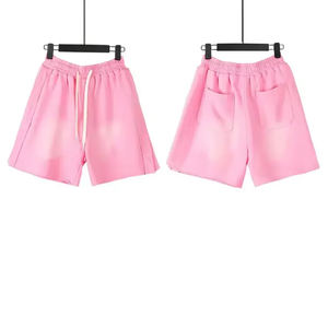 Best Selling Custom High Street <b>Men's</b> 5 Inch Inseam <b>Elastic</b> <b>Waist</b> <b>Shorts</b> Breathable Eco-Friendly Quick Dry Puff Printing Vintage - Product Image 3