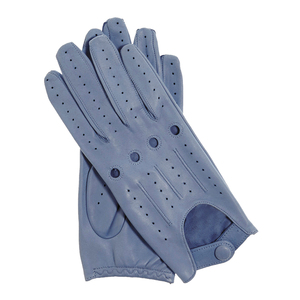 Gants de conduite unisexes en cuir de chèvre respirant, antidérapants, chauds, avec écran tactile, sangle de poignet réglable pour une utilisation quotidienne en ville - Product Image 6