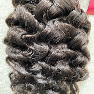 Proveedor de cabello Remy indio, venta al por mayor, paquetes de cabello virgen alineado con cutícula, extensiones de cabello humano de tejido doble dibujado - Product Image 4