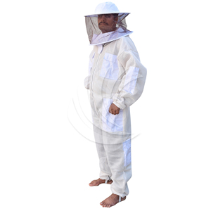 Combinaison d'apiculture ventilée de qualité supérieure, tenue de travail protectrice intégrale durable avec voile de protection pour usage professionnel en apiculture - Product Image 5