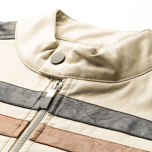 Vente directe d'usine Veste en cuir pour homme Veste en cuir légère pour homme grande taille Veste en cuir - Product Image 4