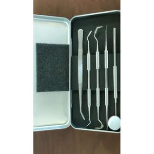 Instrumentos quirúrgicos para el ombligo, juego de examen dental, paquete en caja de acero inoxidable de 5 piezas, instrumentos quirúrgicos de clase I CE - Product Image 4