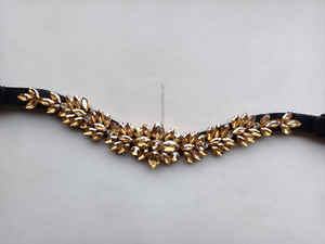 Hecho a mano de alta calidad Mega Bling Crystal Horse Leather ceja Band | Accesorios de caballo brida mayorista Fabricante - Product Image 2