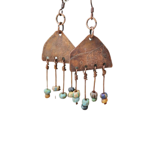 2004 cerceau Europe mode femmes USA bijoux botaniques élégant deux tons tempérament en gros indien géométriquement boucles d'oreilles - Product Image 5