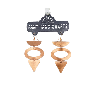 Pendientes Étnicos Grandes de Latón Súper Lindos Diseño 2024, Venta al por Mayor, Joyería Minimalista y Delicada, Pendientes Coloridos de Verano - Product Image 2