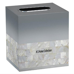 Pas cher prix bureau métal acier inoxydable nacre boîte à mouchoirs de haute qualité Restaurant café décor décoration de Table - Product Image 5