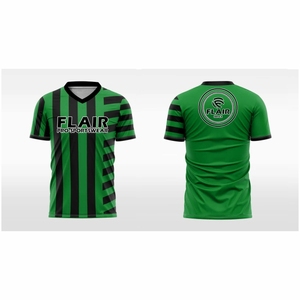 Maillot de football personnalisé pour adulte – Qualité supérieure, 100 % polyester, léger, confortable, respirant, séchage rapide, extensible, coupe courte, OEM - Product Image 3