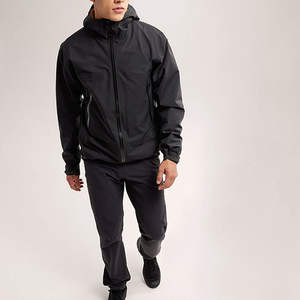 Veste coupe-vent softshell personnalisée avec logo pour homme, pour la chasse, vêtements d'extérieur, fermeture éclair intégrale, vestes coupe-vent softshell avec capuche - Product Image 4