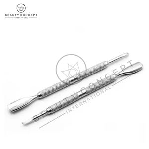 Outil professionnel de maquillage de manucure de dissolvant de peau morte antidérapant d'épurateur d'art d'ongle de double tête écologique avec le poussoir de cuticule - Product Image 2