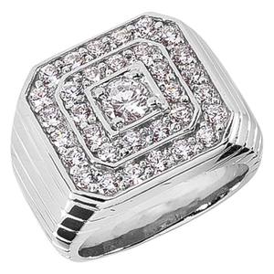 S925 Silver Moissanite Diamond Fully Iced Out <b>Ring</b> <b>For</b> <b>Men</b> Wedding Engagement Anniversary or Party - Product Image 1