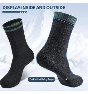 Chaussettes d'hiver pour hommes en polaire ultra douce, motif dessin animé, écologiques, légères, tissu durable, garde les pieds au chaud - Product Image 4