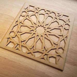 Juego de 3 murales de metal islámico Ayatul Kursi Wall Art Mural musulmán Decoración y Corán Mural - Product Image 4