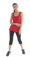 Hauts de sport pour femmes Razor Back Yoga Exercise en coton biologique, grandes tailles, respirants, écologiques, extensibles dans quatre directions, antibactériens