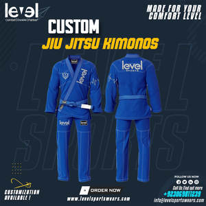 2025 ropa deportiva traje Premium venta al por mayor uniforme artístico Karate Gi trajes Bjj Kimono Jiu Jitsu Gi hombres traje 2025 Jiu Jitsu uniformes - Product Image 4