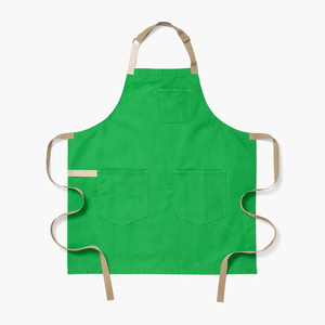 Tablier de cuisine bleu clair robuste et réutilisable avec 3 poches, en toile tissée, lavable en machine, pour la cuisine et l'usage quotidien - Product Image 5