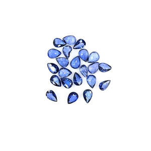 Zafiros Azules Naturales de Bangkok Calibrados en Forma de Pera 3x5mm 4x6mm Variedad que Incluye Trillón, Turquesa, Ópalo, Rondelle, Espinela, Aguamarina - Product Image 4