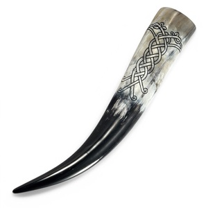 Taza para beber de cuerno de vaca ecológica de alta calidad, estilo Animal, tamaño personalizable y logotipo de la India - Product Image 4