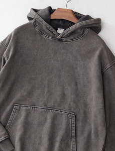 Sudaderas Extra Grandes para Hombre OEM, Sudadera Vintage, Sudadera con Capucha para Parejas, Sudadera con Lavado Ácido para Hombre, Sudaderas de Moda Urbana - Product Image 4